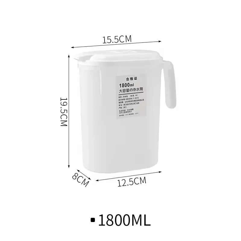 High Temperature Resistant Large Capacity Plastic Water Bottle 1800ML