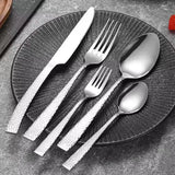 430 Stainless Steel German Western Tableware Knife, Fork, Spoon