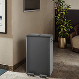 60L Black Pedal Two Classification Garbage Can
