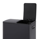 60L Black Pedal Two Classification Garbage Can