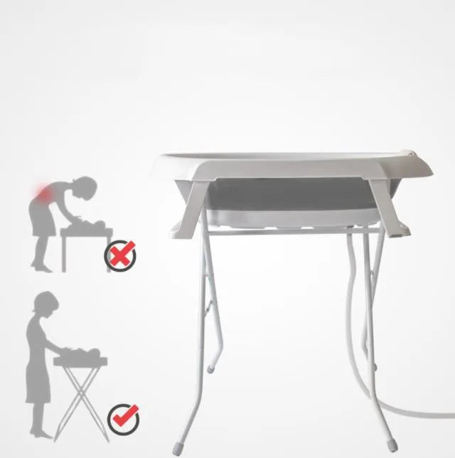 Foldable Bath Tub With Portable Stainless Steel Stand