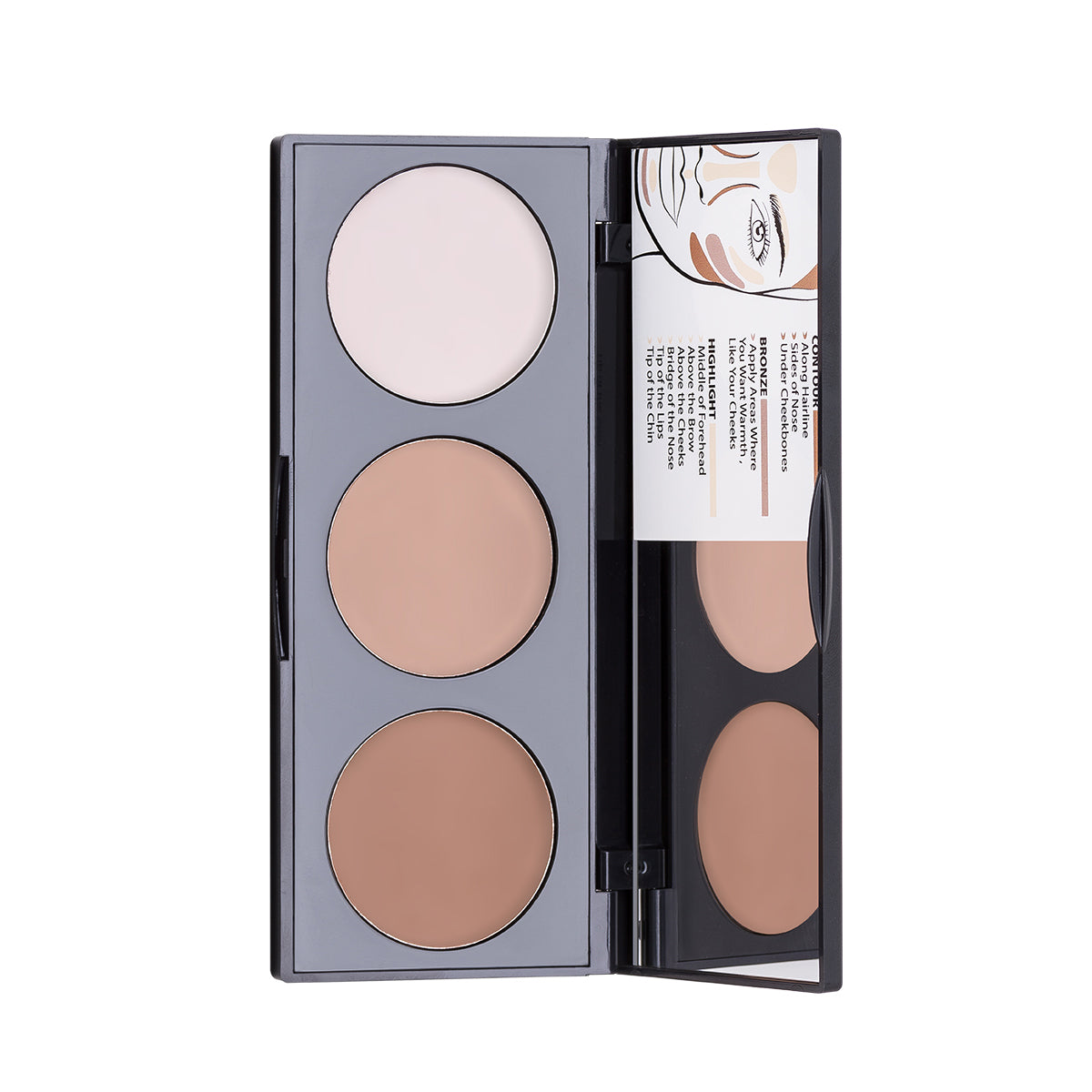 Note Perfecting Contouring Cream Palette 01 Light To Medium