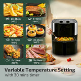 PowerPac 4L Air Fryer With Hot Air Flow System, 1400W