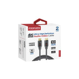 Promate Ultra-High Definition 4K@60Hz Hdmi Audio Video Cable, 10M