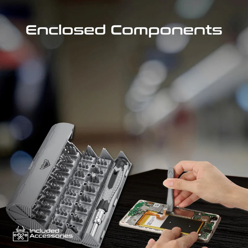 Promate 126 Piece Cylindrical Magnetic Screwdriver Kit