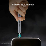 Promate 62-Pieces Cordless Electric Screwdriver Kit With Led Fill Light