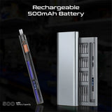 Promate 62-Pieces Cordless Electric Screwdriver Kit With Led Fill Light