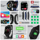 Promate Superfit™ Smartwatch With Handsfree Support, Graphite