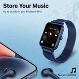 Promate Superfit™ Smartwatch With Media Storage, Blue