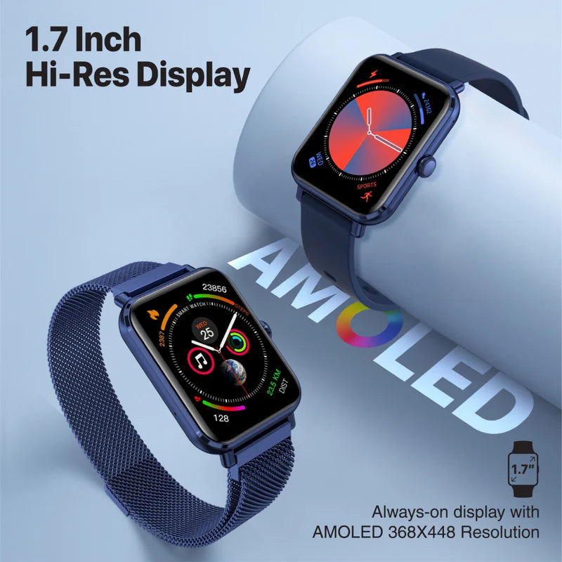 Promate Superfit™ Smartwatch With Media Storage, Blue