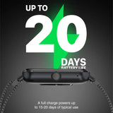 Promate Superfit™ Smartwatch With Media Storage, Graphite