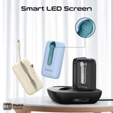 Promate 4-Piece 10000Mah Power Bank Charging Set (12W, Built-In Usb-C and Lightning Cables)