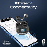 Promate High Definition Transparent TWS Earbuds with IntelliTouch, Black