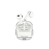 Promate High Definition Transparent Tws Earbuds With Intellitouch,White