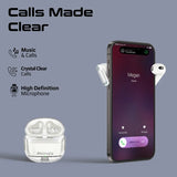 Promate High Definition Transparent Tws Earbuds With Intellitouch,White