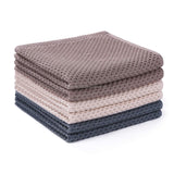 100% Cotton Waffle Weave Kitchen Dish Cloths, 12X12 Inches, 6-Pack