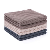 100% Cotton Waffle Weave Kitchen Dish Cloths, 12X12 Inches, 6-Pack