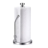 Paper Towel Holder For One Hand Tear With Standing Weighted Base Non Slip