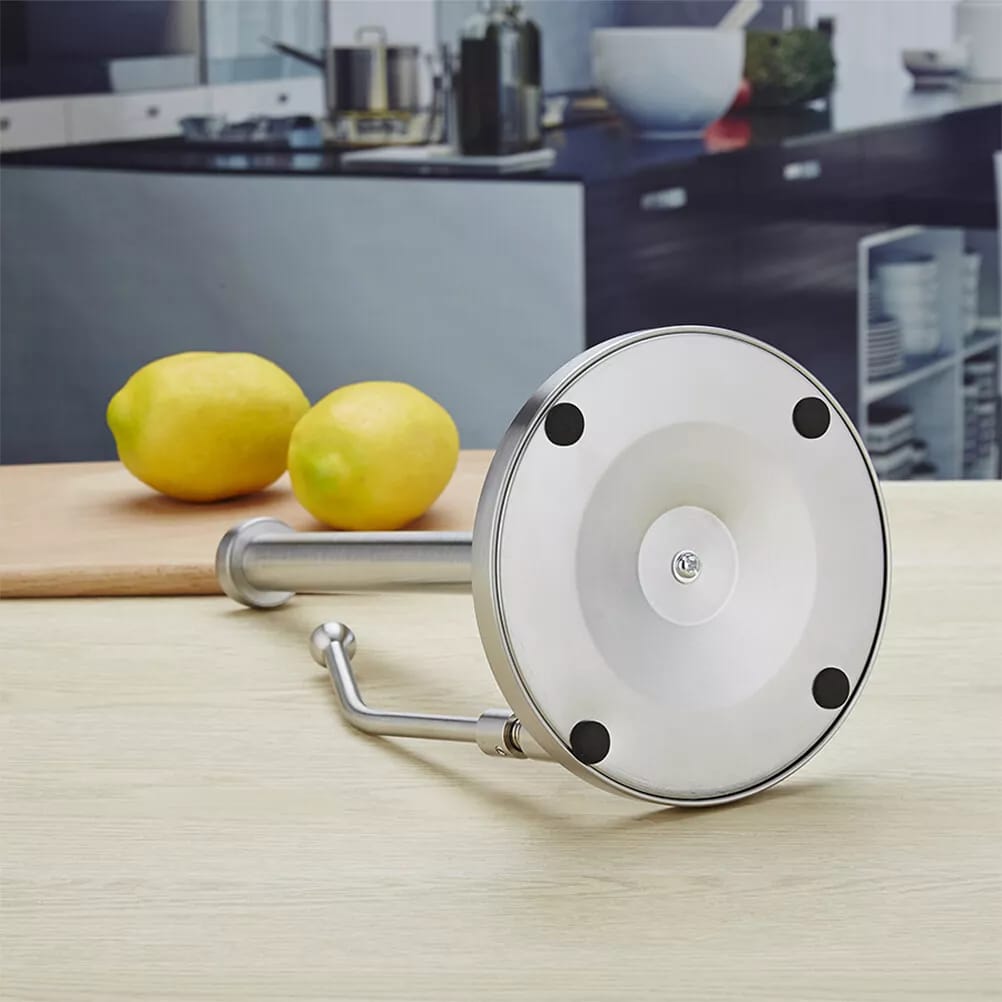 Paper Towel Holder For One Hand Tear With Standing Weighted Base Non Slip