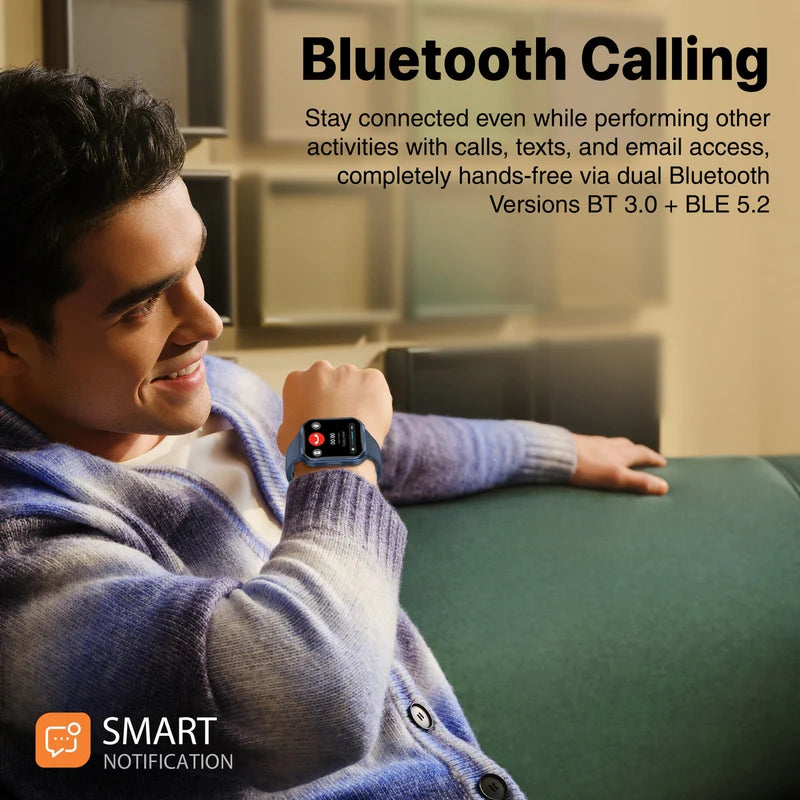 Promate 2.0" Activlife™ Smartwatch With Bt Calling, Blue