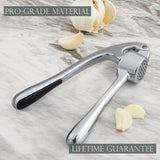 Premium Garlic Press - Gloss Silver