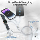 Promate 150Cm, 60W 5-In-1 Multi-Connector Cable For Charging & Data Transfer With Apple Watch Charger