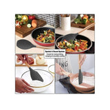 Silicone Cooking Utensils Kitchen Utensil Set, 12 Pcs Wooden Handle Nontoxic Bpa Free Silicone