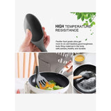 Silicone Cooking Utensils Kitchen Utensil Set, 12 Pcs Wooden Handle Nontoxic Bpa Free Silicone