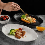 10 Inch Tree Pattern Dan Shaped Fish Plate
