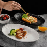 12 Inch Tree Pattern Dan Shaped Fish Plate