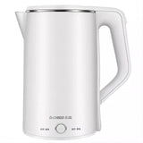 Chigo Electric Kettle For Boiling Water, 100% Stainless Steel Filter, 1.8L/1500W - White