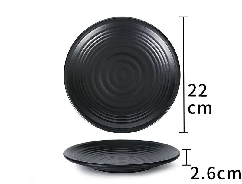 9-Inch Black Frosted Threaded Disc Ljp009