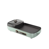 Bear Steamboat With Bbq Grill, 2 In 1 Multi Cooker With Non-Stick Inner Pot